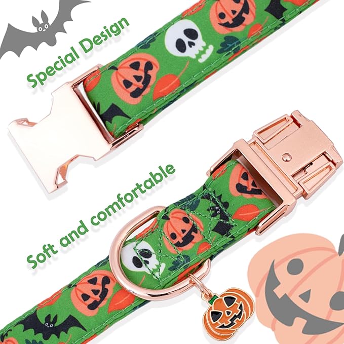 Faygarsle Bow Tie Halloween Fall Dog Collar