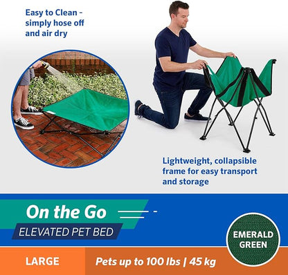 COOLAROO On the Go Cooling Elevated Dog Bed