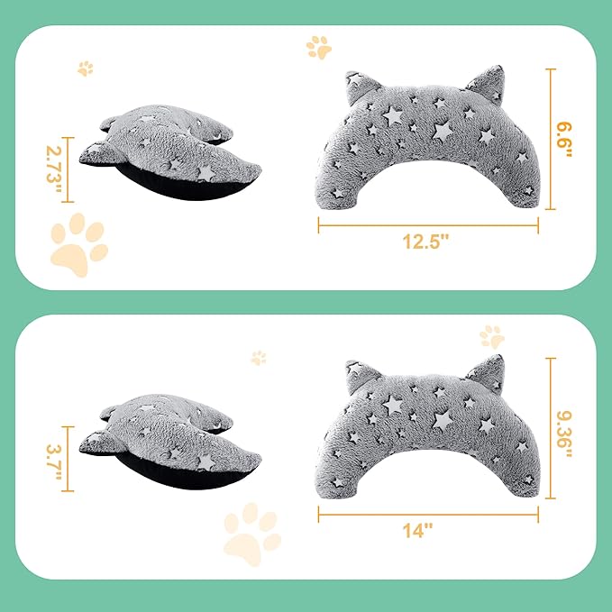 HOMBYS Chewproof Dog Pillow Glow in The Dark Dog Claming Pillow for Dog Anxiety Reduce