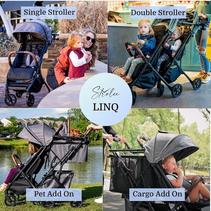 Luxury Pet Stroller & Personal Folding Shopping Cart on Premium Wheels – Lightweight Aluminum Frame – Removable Bassinet