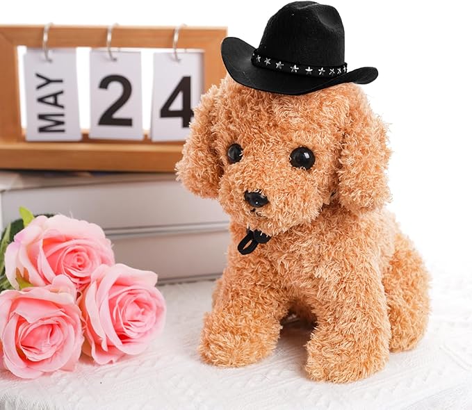 choyaxo Pet Cowboy Costume Cosplay Cap Halloween Costumes for Dogs Cat Pet Party Decoration Mini Cowboy Hat (Black