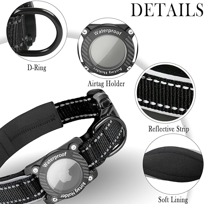 AirTag Dog Collar 100% Waterproof