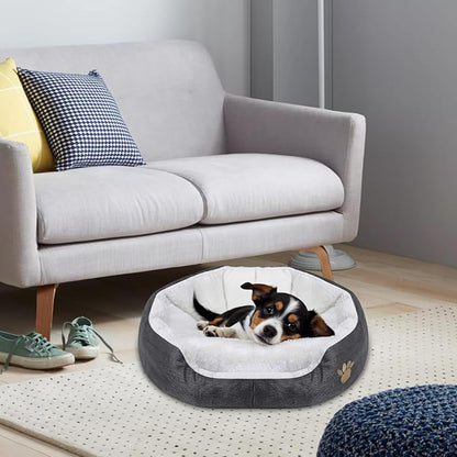 Round Dog Cat Beds Mattress Washable Pads Room
