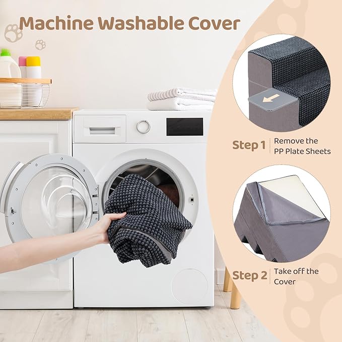 4-Step Dog Stairs 18'' H