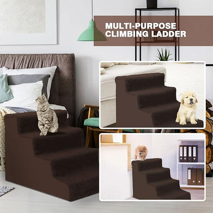Topmart Dog Stairs&Steps for Small Dogs & Cats 4 Tiers