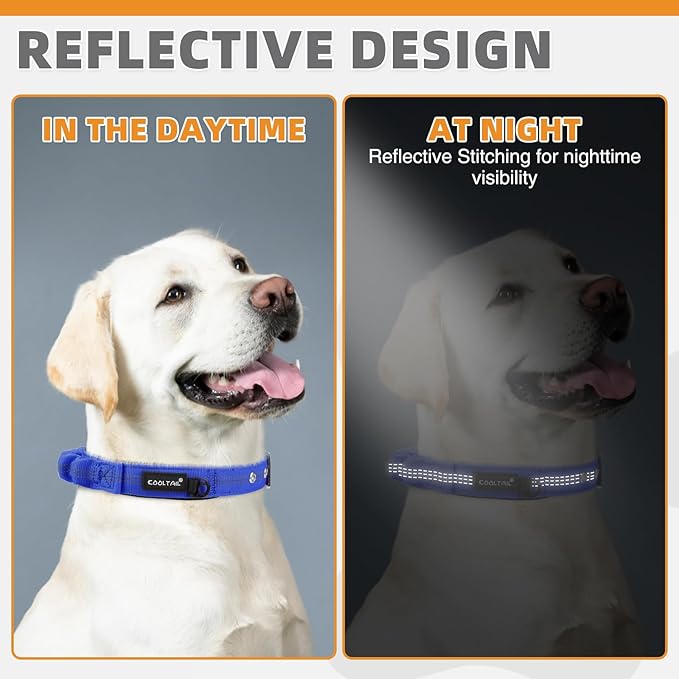 KOOLTAIL Tactical Dog Collar with Handle-Heavy Duty Dog Collar for Military Training