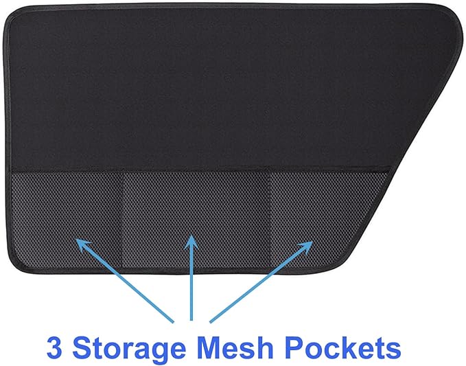 Dog Car Door Protector Vehicle Door Cover Protector for Dogs Pet Car Door Cover Anti-Scratch Waterproof Car Door Covers Guard Durable 600D Oxford Dog Car Door Protector 28" x 17" 2 Pack
