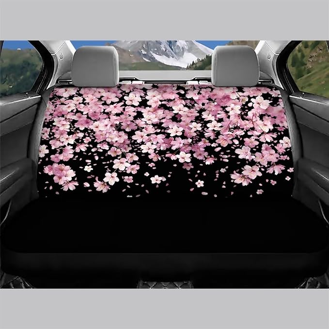 AFPANQZ Cherry Blossom Cloth Back Seat Cover Non-Slip