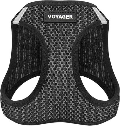 Voyager Step-in Air Dog Harness - All Weather Mesh Step in Vest Harness for Small and Medium Dogs and Cats by Best Pet Supplies - Harness (Gray 2-Tone), L (Chest: 18-20.5")