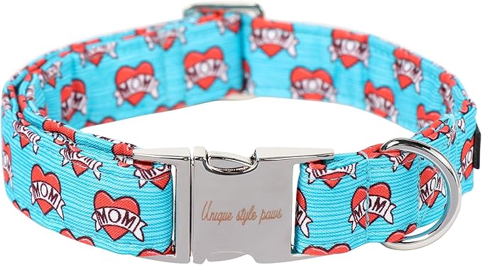 Unique Style Paws Valentine's Day Dog Collar Heart