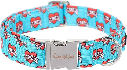 Unique Style Paws Valentine's Day Dog Collar Heart