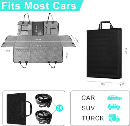 Back Seat Extender for Dogs Dog Seat Cover for Back Seat