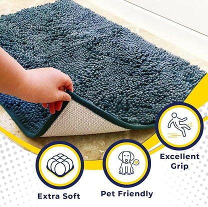 Muddy Mat® AS-SEEN-ON-TV Highly Absorbent Microfiber Door Mat and Pet Rug 60"X48"