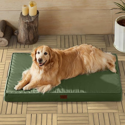 BFPETHOME Outdoor Dog Beds for Large Dogs (47 x 29in, Green)