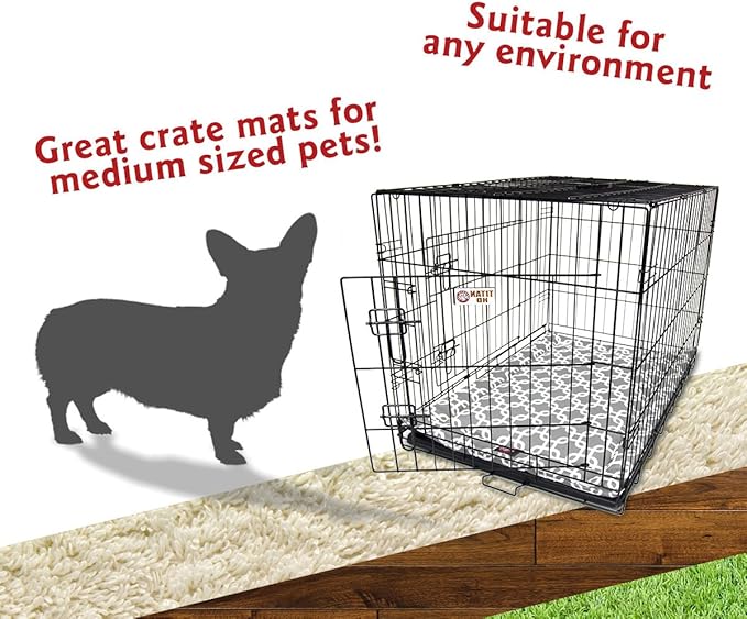 36" Links Gray Crate Dog Bed Mat By Majestic Pet Products