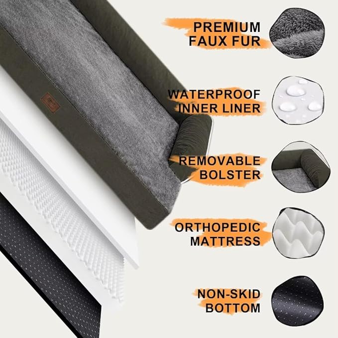 Large Dog Bed Orthopedic Washable