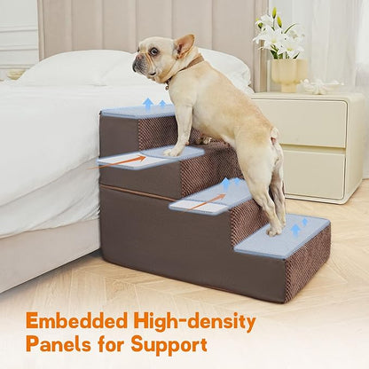 Supet Tall Dog Stairs for Small Medium Large Dogs to Get on Bed