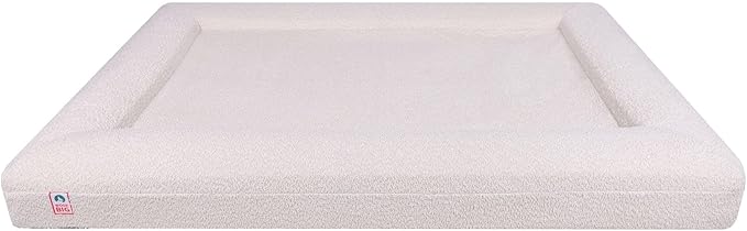 Replacement Cover Only (Beds Sold Separately) - Creamy White Boucle - Machine Washable - Anti-Slip - YKK Zippered (Extra Large)