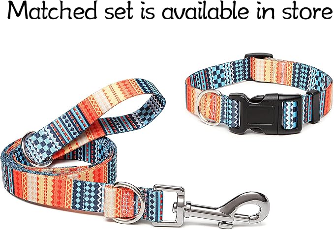 Adjustable Dog Collar with Patterns
