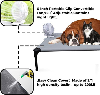 Cooling Elevated Dog Bed 6-Inch Portable