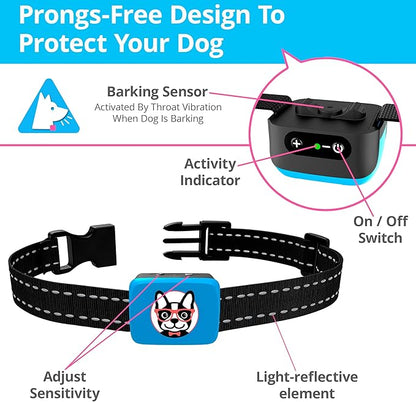 Small Dog Bark Collar Rechargeable 5-15lbs -