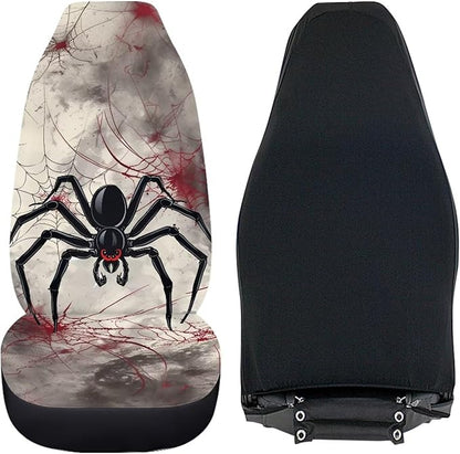Halloween Spider Web Car Seat Cover for Women Men