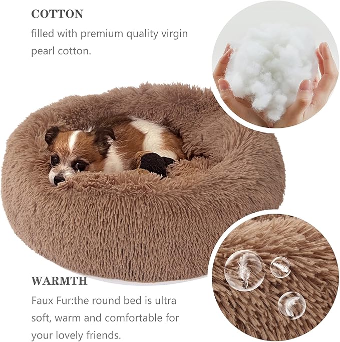 nononfish Small Puppy Beds for Small Dogs Washable 19 Inches