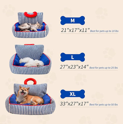 Jiupety Dog Bed Medium L:27"x23"x14" 20lbs
