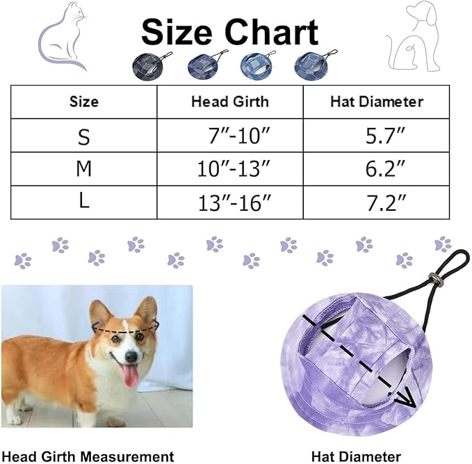 HDKUW Dog Bucket Hats