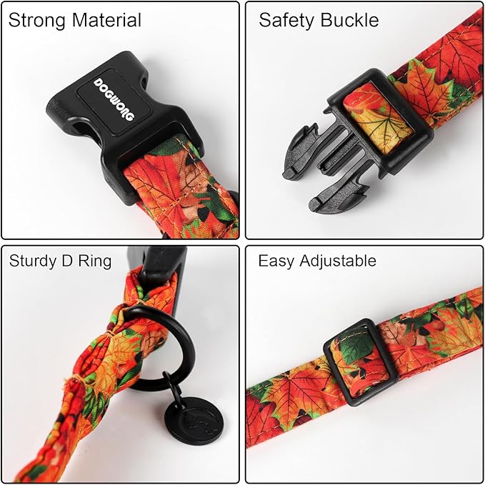 DOGWONG Cotton Dog Collar