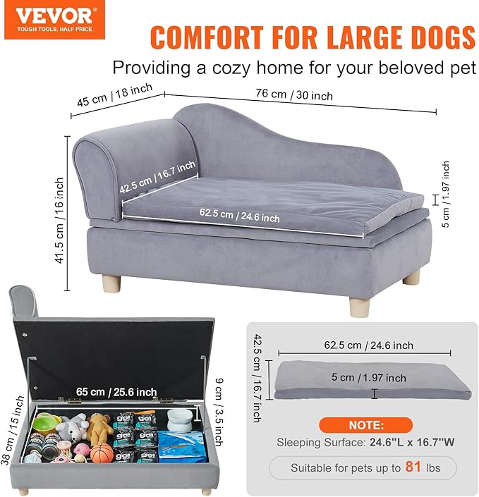 VEVOR Pet Sofa 81 lbs