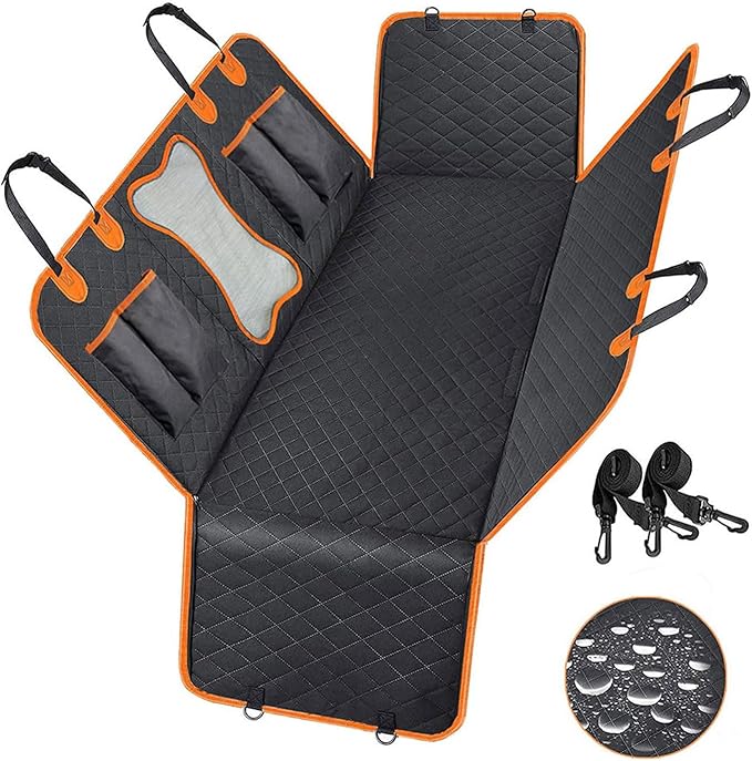 SORKUT Dog Car Seat Cover Waterproof Car Seat 600D Heavy