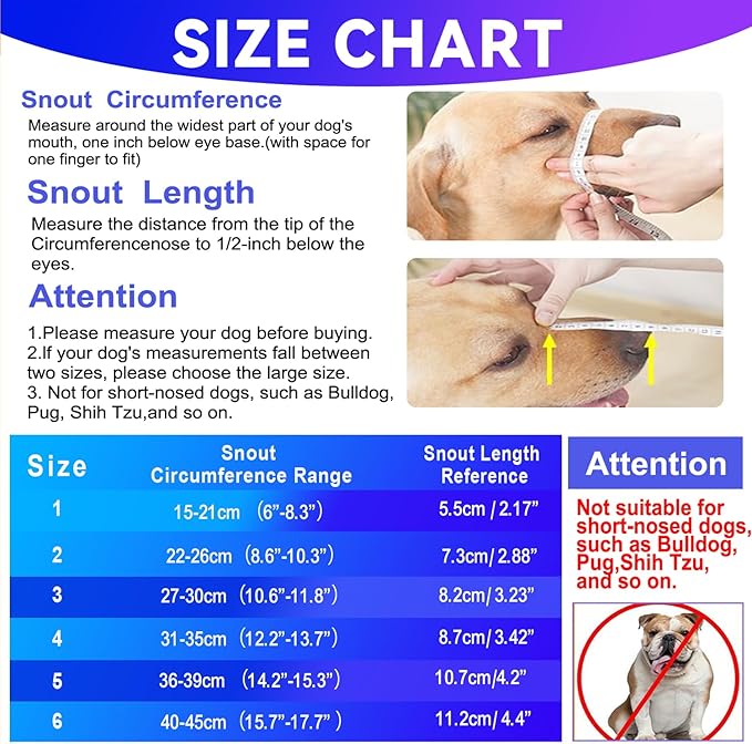 Dog Muzzle Size4)