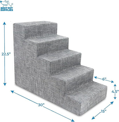 Best Pet Supplies Dog Stairs for Small Dogs & Cats 5-Step