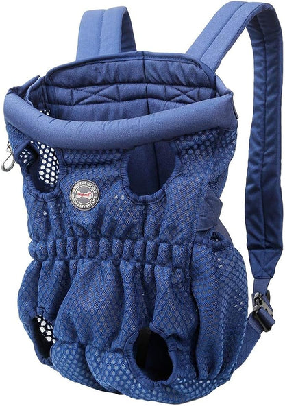 Dog Carrier Backpack, Pet Front Carrier Backpack Legs Out Dog Chest Carrier for Small Medium Dogs, Hands-Free Cat Backpack Carrier Dog Travel Backpack Airline Approved Hiking Bike Motorcycle