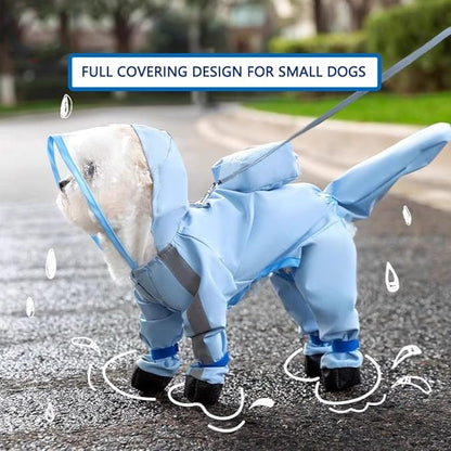 HDKUW Dog Raincoat and Rain Shoes Set 2XL