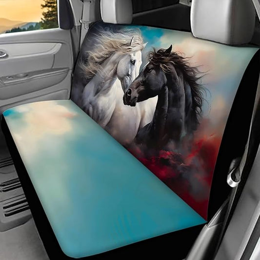 WELLFLYHOM Wild Horse Rear Bench Seat Cover 2