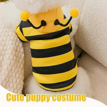 Pet Dog Bee Costume Dog Clothes for Small Dogs Cute Funny Bee Hoodies Pet Easter Halloween Party Supplies for Small Dogs Cats