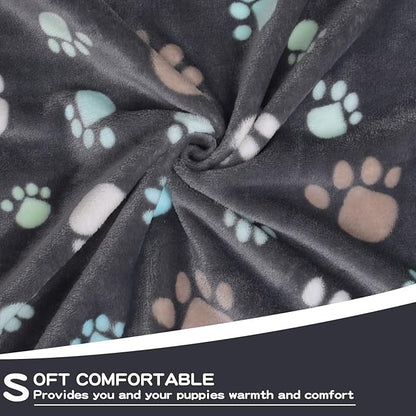 Blankets for Dogs Small 3 Pack 23" x 16",Cute Paw
