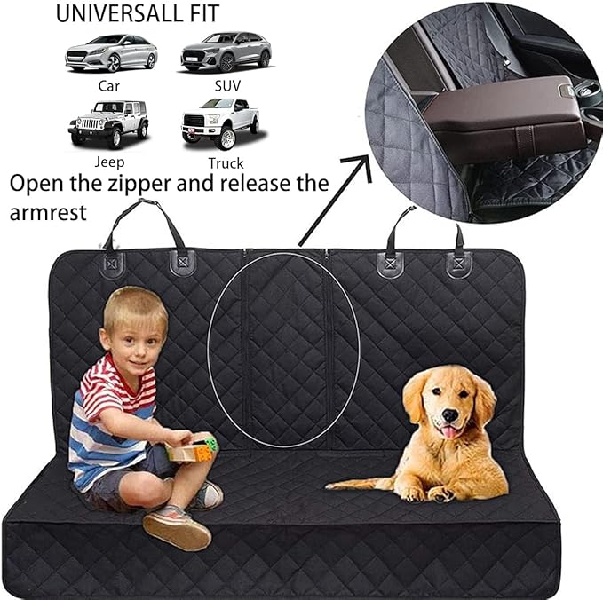 BESULEN Dog Car Seat Cover for Back Seat