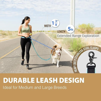 Hands Free Dog Leash with Waist Belt Lifetime Replacement 5218