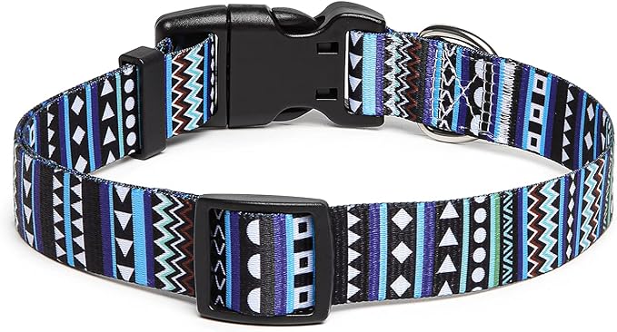 Adjustable Dog Collar with Patterns