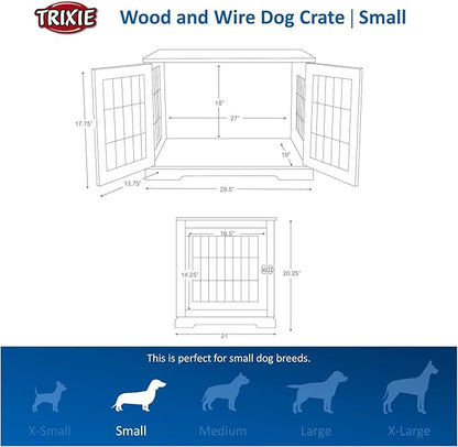 TRIXIE 29.5" Indoor Dog Crate 25 lb,