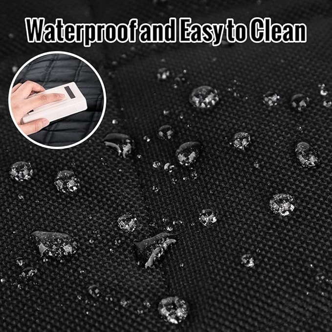 PLUTUS PET Dog Car Seat Cover for Back Seat with Side Flaps and Mesh Window