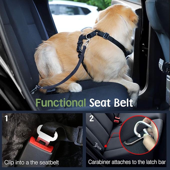 Dog Vehicle Safety Vest Harness