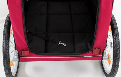 TRIXIE Convertible Dog Bike Trailer and Pet Stroller for Small to Medium Dogs up to 48 lbs
