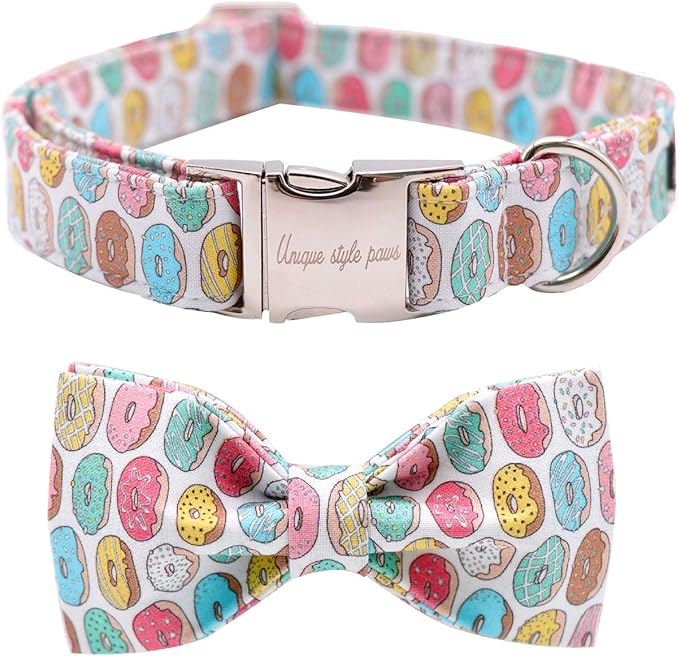 Unique Style Paws Dog Collar with Bow