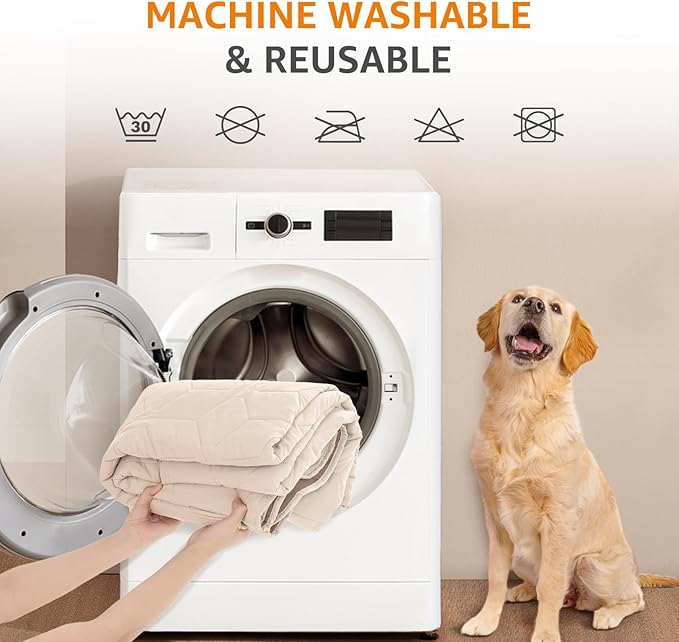 LOOBANI 2 Pack Dog Bed Blanket Waterproof Couch