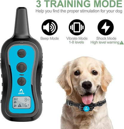 PATPET Dog Training Collar Dog Shock Collar with Remote 3 Training 1000 ft