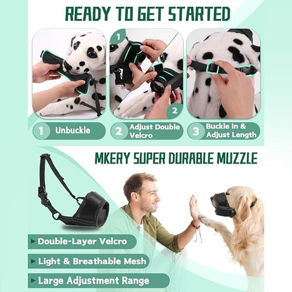 Dog Muzzle L(Circumference:5.9''-8.7''in))